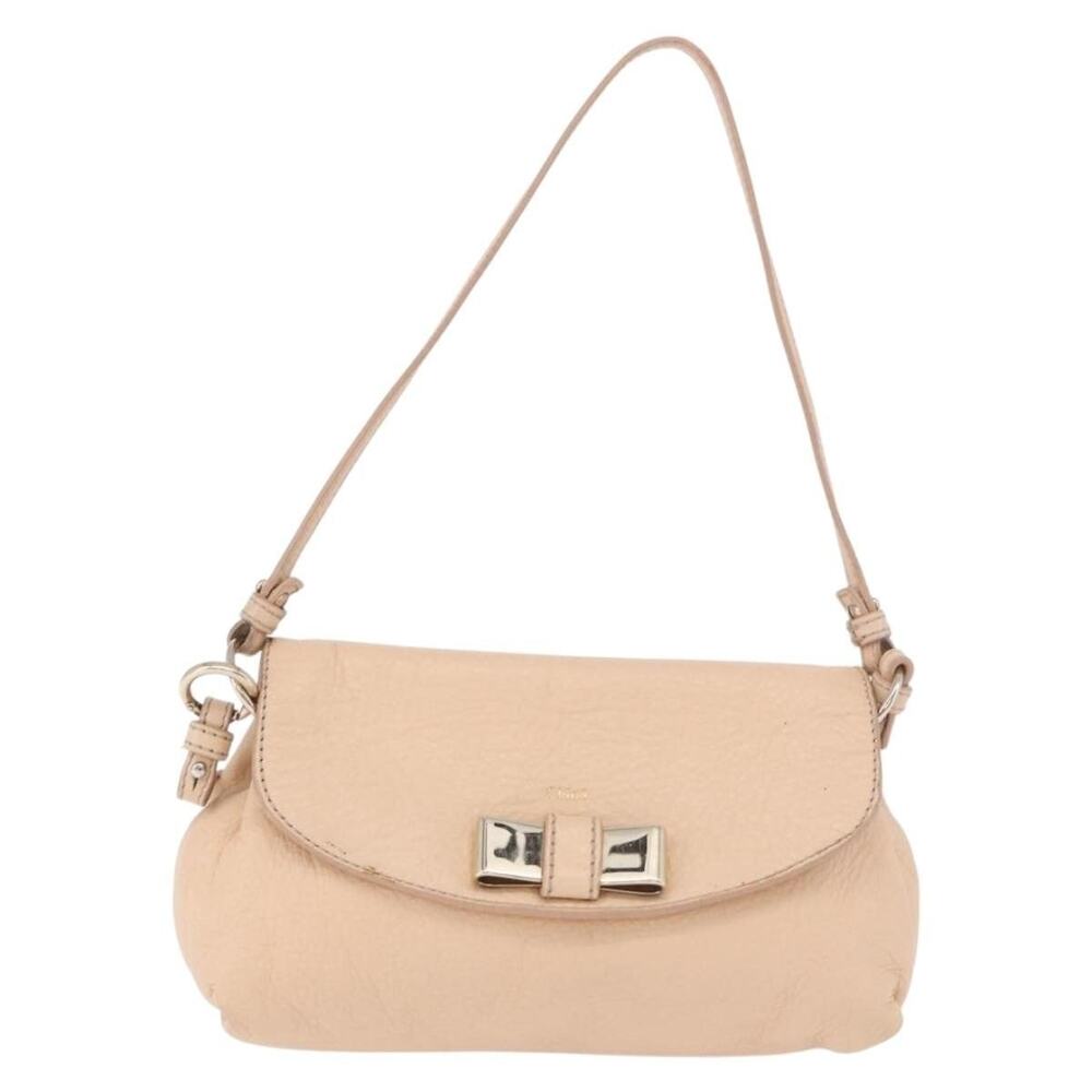 Chloe Leather Lily Handbag Beige